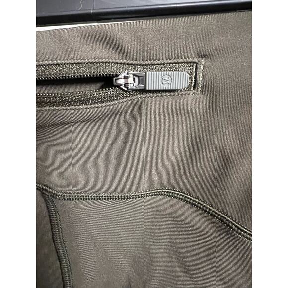 Olive Green Lululemon Leggings - Size 4 - Picture 6 of 10